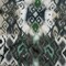 1 Yard Slubbed Gauzy Cotton Woven Dark Blue Seafoam and Beige Ikat Fabric